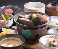 牛肉陶板焼膳