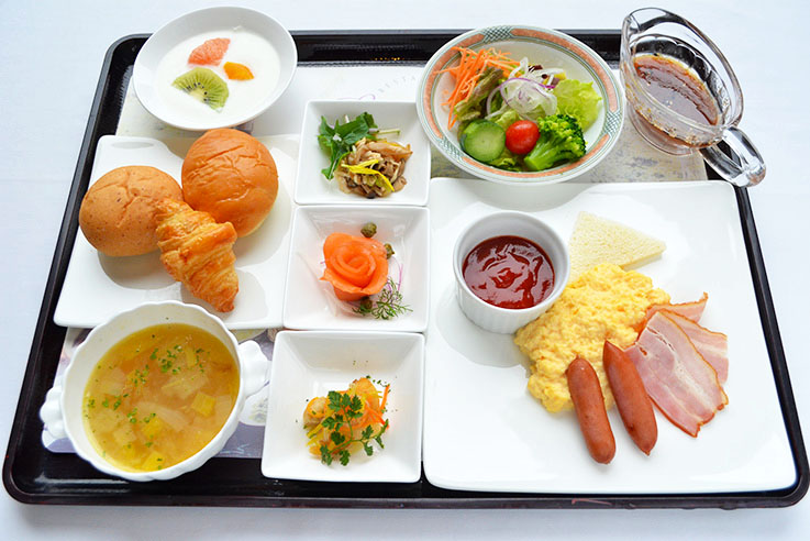 ブッフェ形式での食事提供の休止