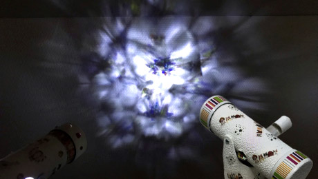万華鏡プロジェクターを作ろう moonchild