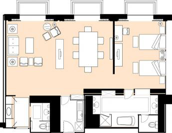 スイート / ロイヤルスイート suite 間取り